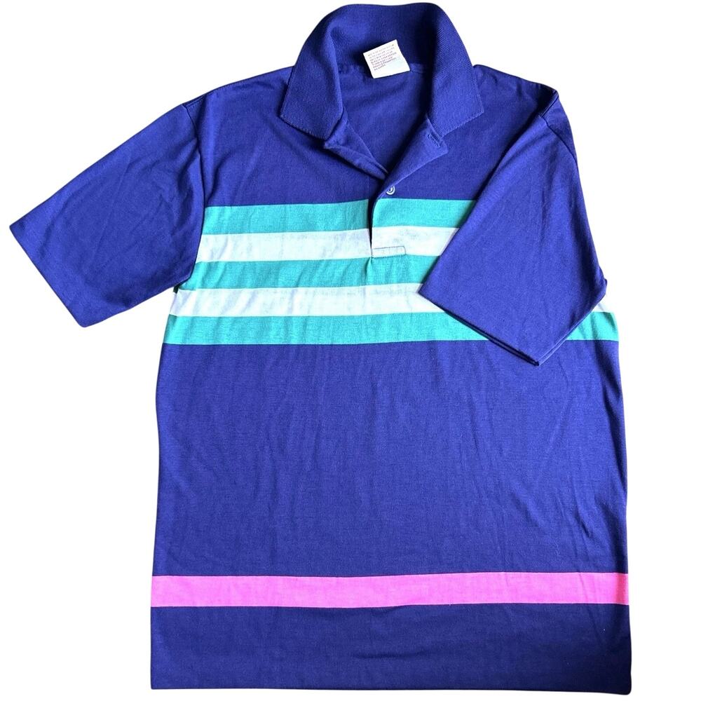 1990's Perfectly Worn In Striped Polo
